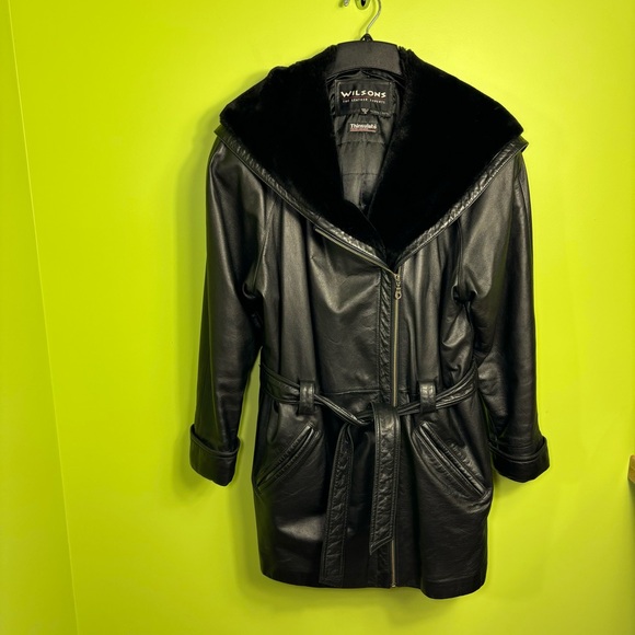 WILSONS THE LEAHER EXPERTSThinsulate Thermail insulation black coat size M